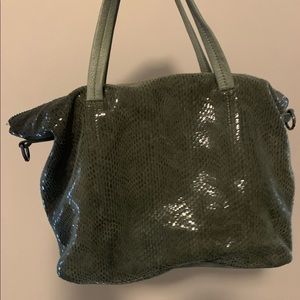 Green Snakeskin Handbag